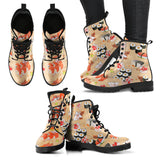 Sushi Pattern Leather Boots