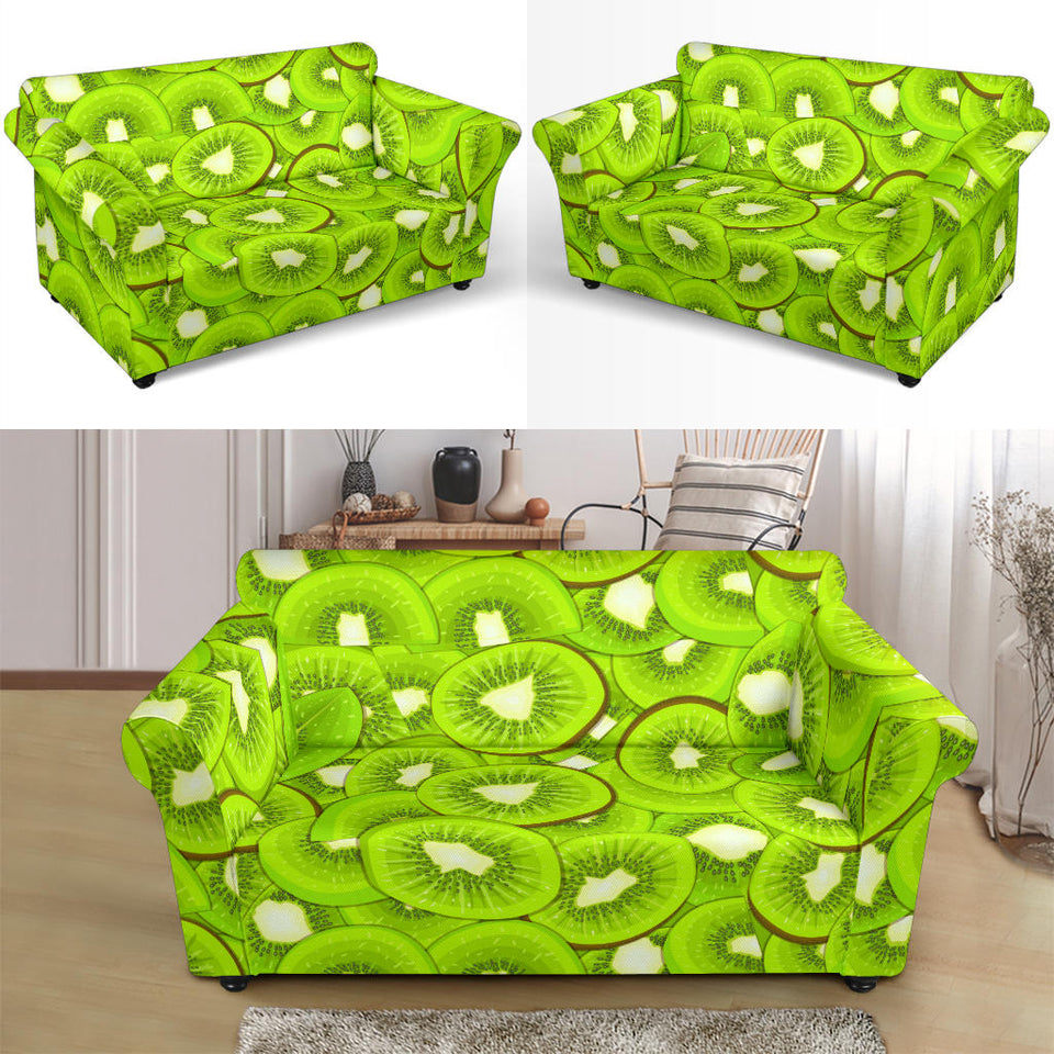 Sliced Kiwi Pattern Loveseat Couch Slipcover