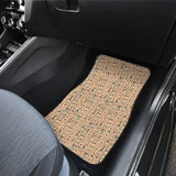 Egypt Hieroglyphics Pattern Print Design 03 Front Car Mats