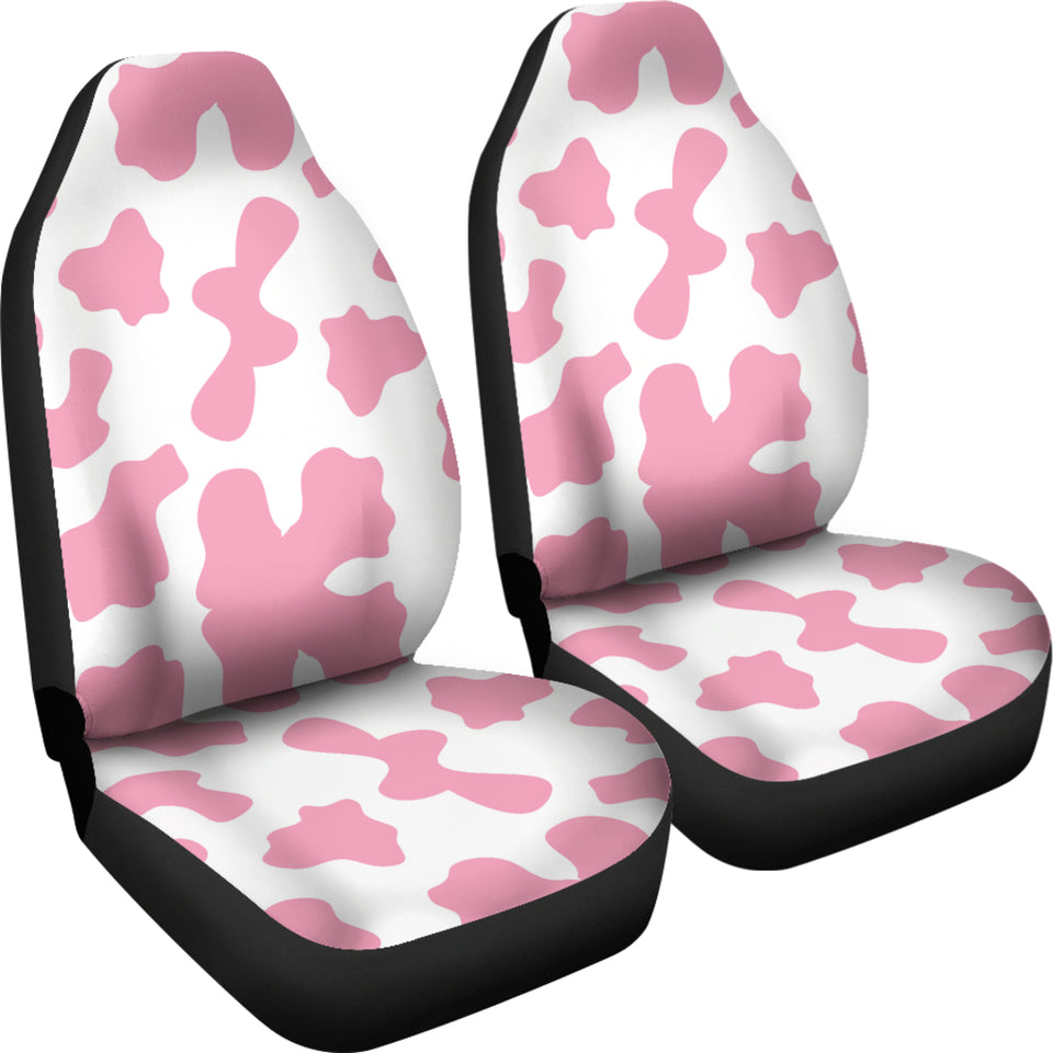 Pink Cow Skin Pattern Universal Fit Car Seat Covers