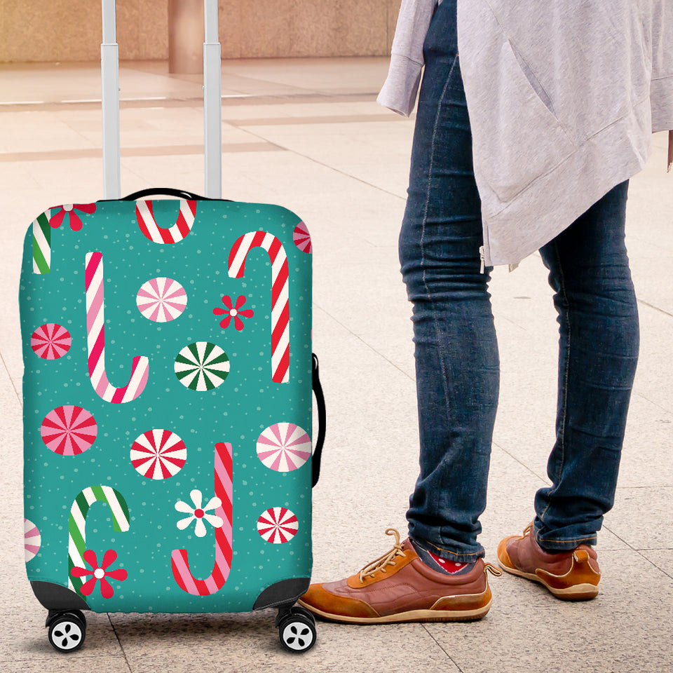 Christmas Candy Pattern Luggage Covers