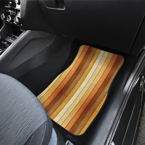 Wood Printed Pattern Print Design 01 Front Car Mats