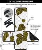 Hop Leaves Pattern Recliner Cover Protector