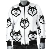 Siberian Husky Pattern Men Bomber Jacket