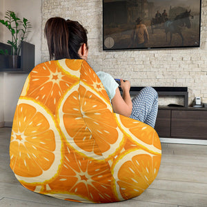 Sliced Orange Pattern Bean Bag Cover