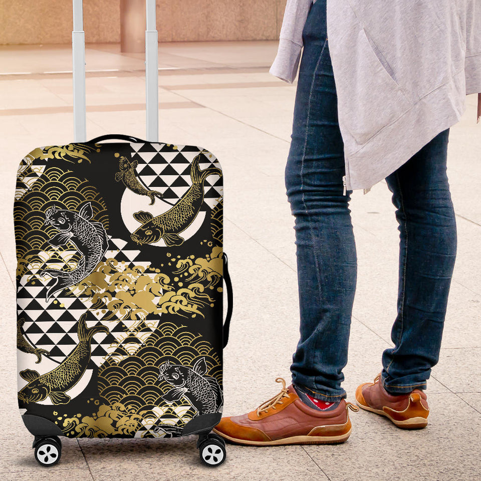 Koi Fish Carp Fish Japanese Pattern Luggage Covers