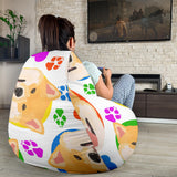 Shiba Inu Paw Bone Pattern Bean Bag Cover