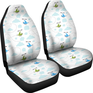 Helicopter Pattern Universal Fit Car Seat Covers