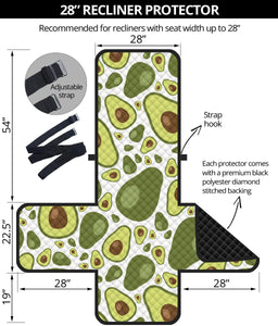 Avocado Pattern Recliner Cover Protector