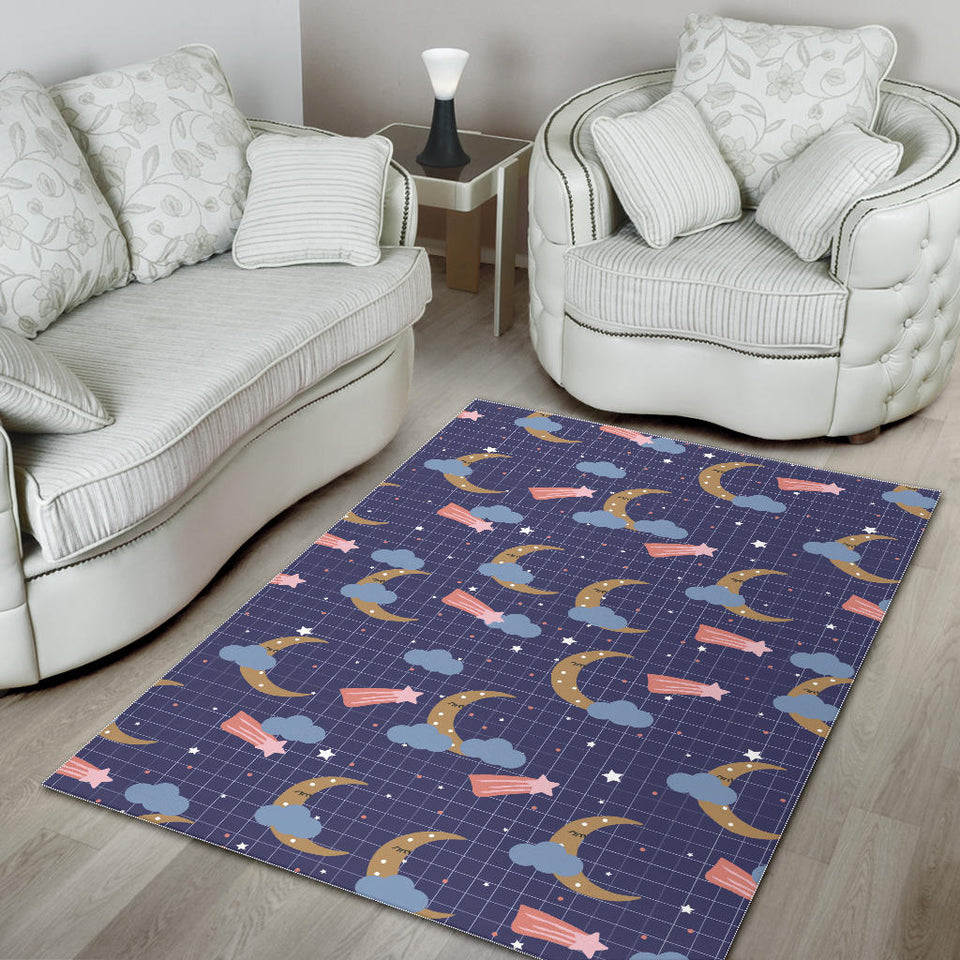 Moon Star Could Pattern Area Rug