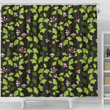 Ginkgo Leaves Flower Pattern Shower Curtain Fulfilled In US