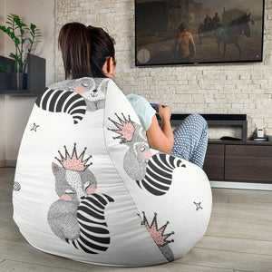 Sleep Raccoon Pattern Bean Bag Cover