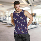 Sleeping Sea Lion Pattern Men Tank Top