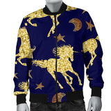 Unicorn Gold Pattern Men Bomber Jacket