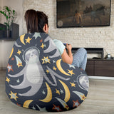 Sloth Astronaut Pattern Bean Bag Cover