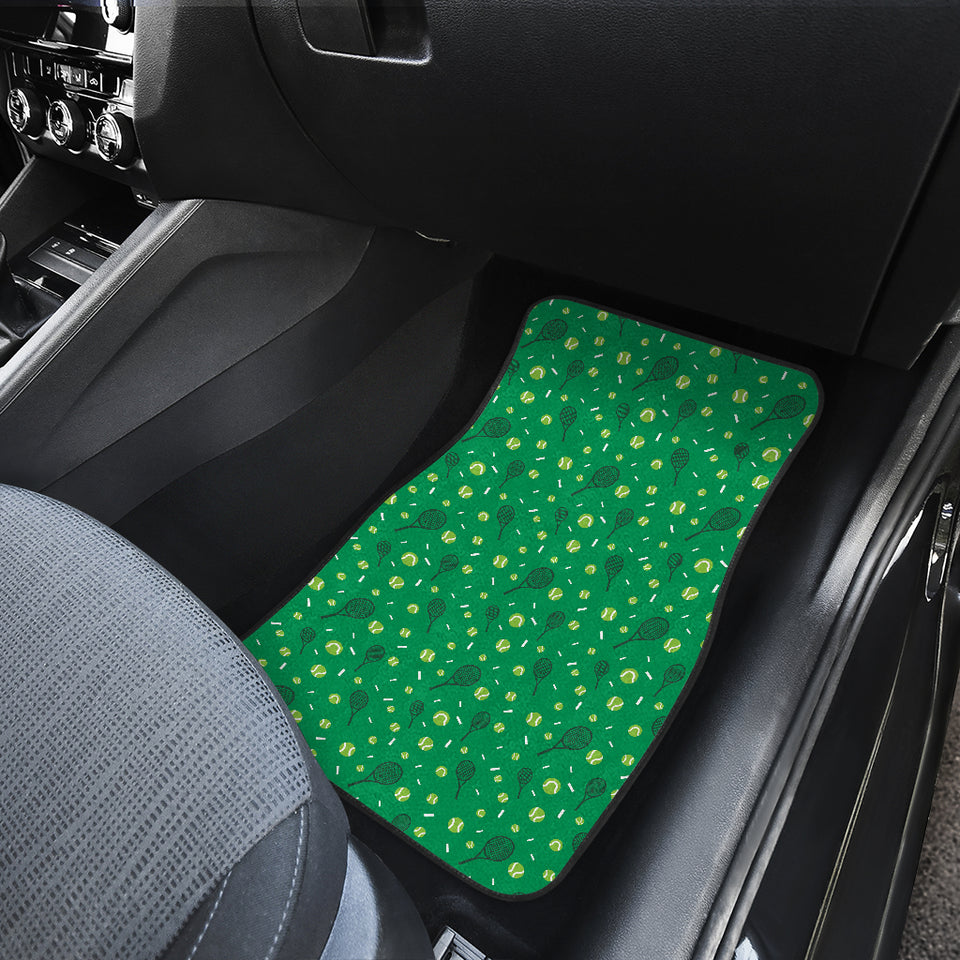 Tennis Pattern Print Design 03 Front Car Mats