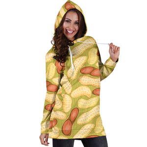 Peanut Pattern Theme Women Hoodie Dress