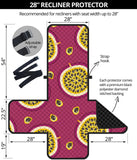 Sliced Passion Fruit Pattern Recliner Cover Protector