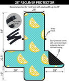 Lemon Theme Pattern Recliner Cover Protector