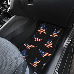 Eagle Pattern Print Design 04 Front and Back Car Mats