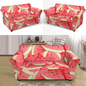 Watermelon Pattern Background Loveseat Couch Slipcover