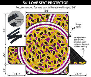 Passion Fruit Seed Pattern Loveseat Couch Cover Protector