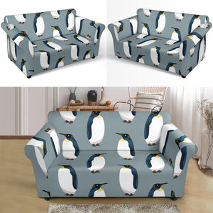 Penguin Pattern Theme Loveseat Couch Slipcover