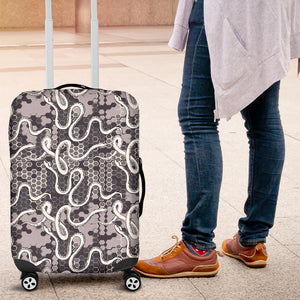 Snake Gray Pattern Luggage Covers