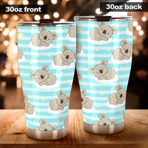 Sleep Koala Pattern Tumbler