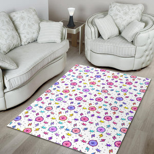 Alarm Clock Pattern Area Rug