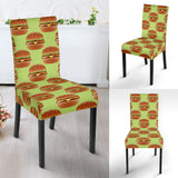 Hamburger Pattern Print Design 02 Dining Chair Slipcover