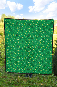 Tennis Pattern Print Design 03 Premium Quilt