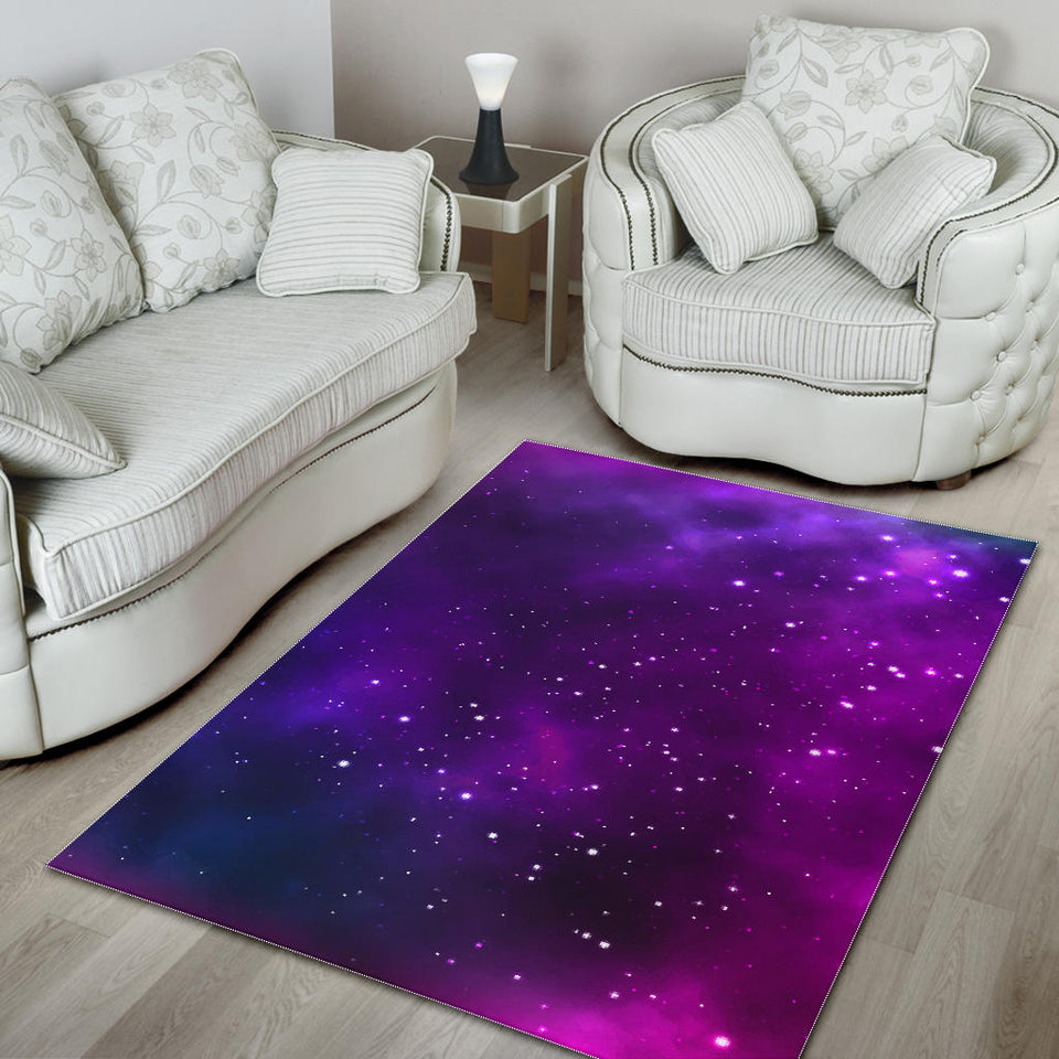 Pink Space Galaxy Pattern4 Area Rug