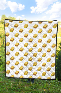 Sandwich Pattern Print Design 04 Premium Quilt