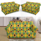 Papaya Pattern Background Loveseat Couch Slipcover