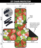 Strawberry Leaves Flower Pattern Chair Cover Protector