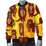 Otter Pattern Men Bomber Jacket