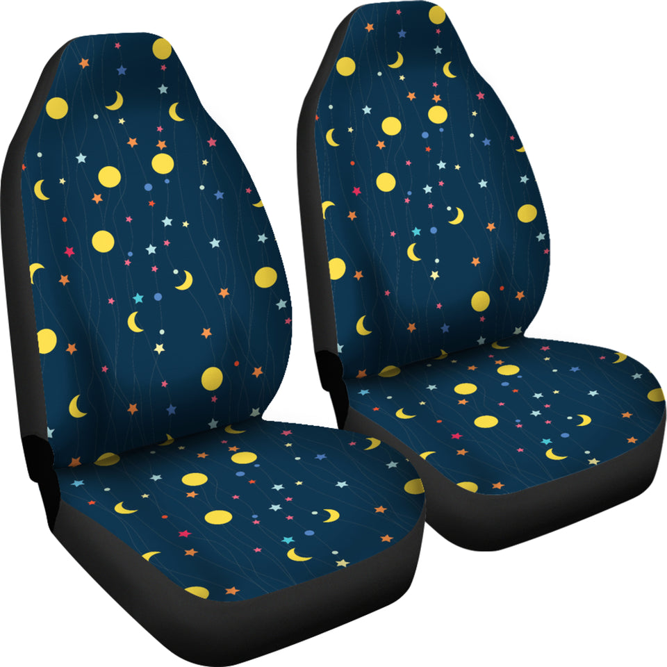 Moon Star Pattern Universal Fit Car Seat Covers