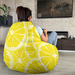 Sliced Lemon Pattern Bean Bag Cover