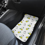 Bull Terrier Pattern Print Design 01 Front Car Mats