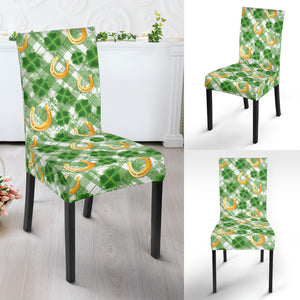 Horseshoes Pattern Print Design 05 Dining Chair Slipcover