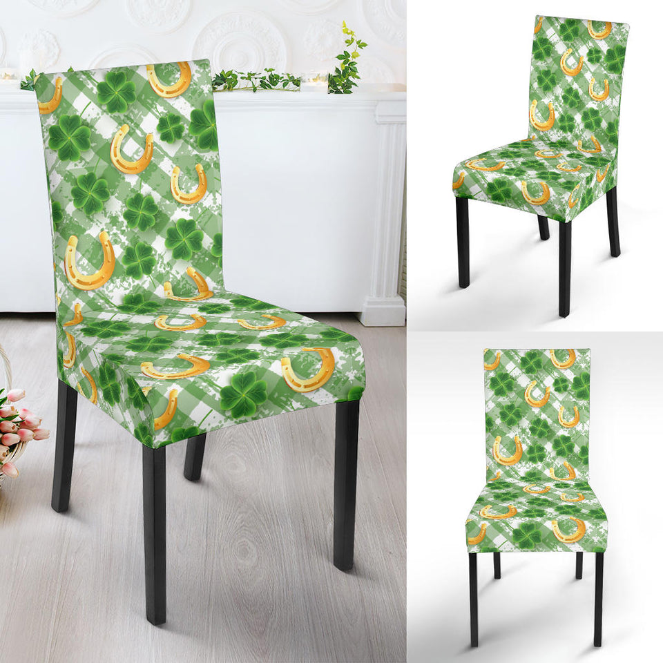 Horseshoes Pattern Print Design 05 Dining Chair Slipcover