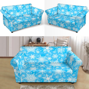 Snowflake Pattern Loveseat Couch Slipcover