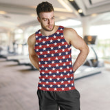 USA Star Pattern Background Men Tank Top