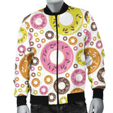 Colorful Donut Pattern Men Bomber Jacket