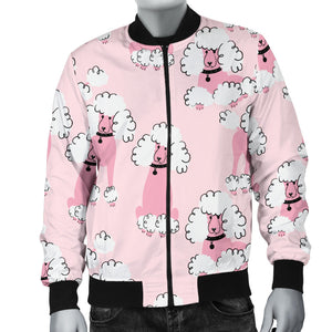 Poodle Pattern Men Bomber Jacket