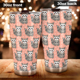 Raccoon Heart Pattern Tumbler