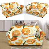 Orange Pattern Loveseat Couch Slipcover