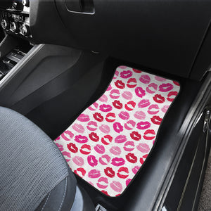 Lips Pattern Print Design 05 Front Car Mats