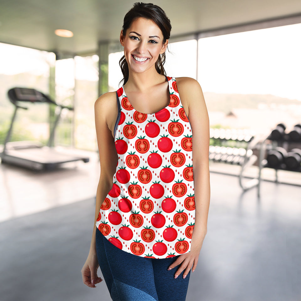 Tomato Pattern Women Racerback Tank Top